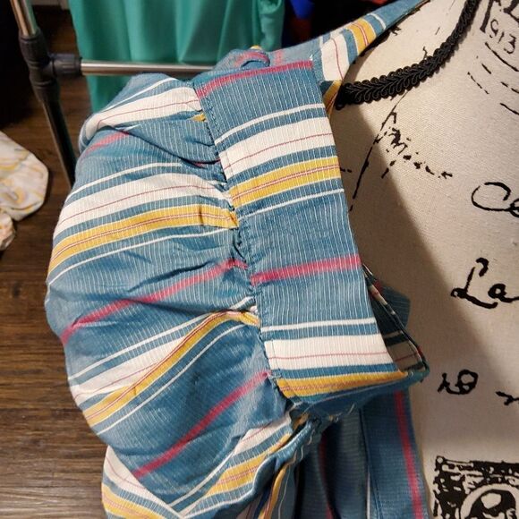 MAEVE ANTHRO ANTHROPOLOGIE Byron Striped Peasant Top Shirt XS Small Medium NWT - Picture 7 of 10